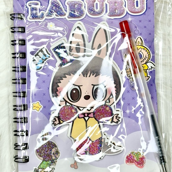 Bundle of 10 Kids Spiral Notebooks - Pink, Blue, Yellow - Picture 3 of 9